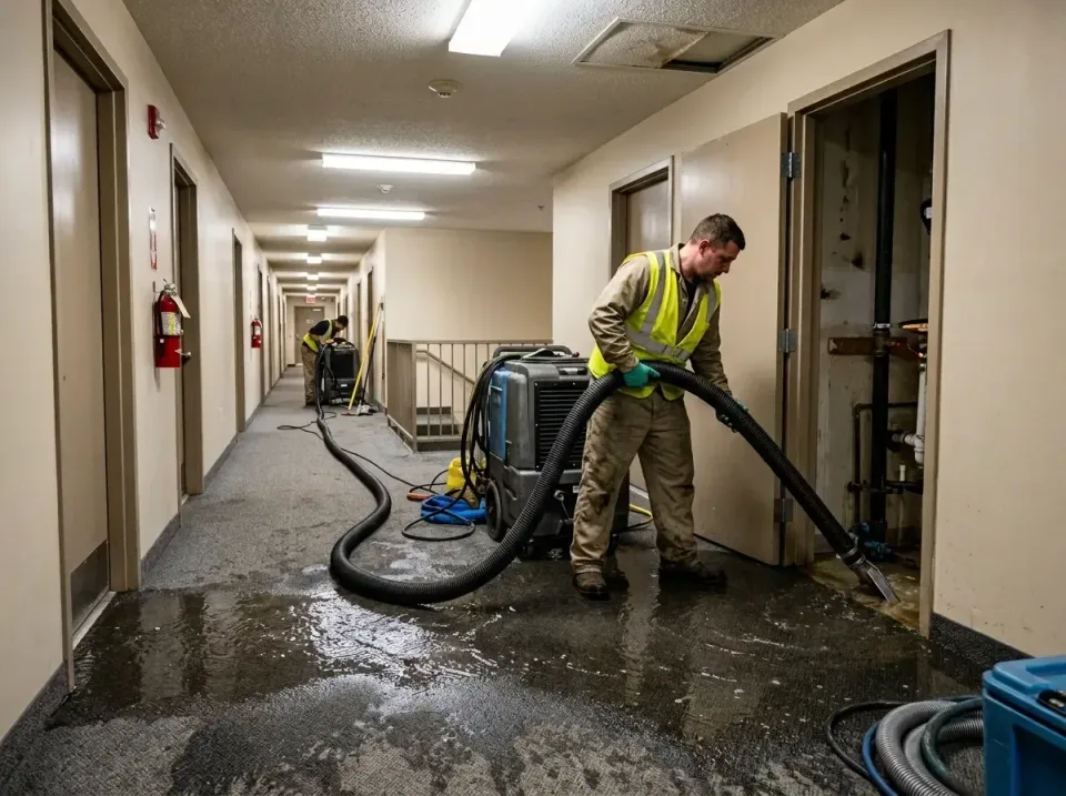 multi-unit-apartment-hallway-f-005 — frequently asked questions, Emergency Burst Pipe Water Extraction & Removal in Schererv…